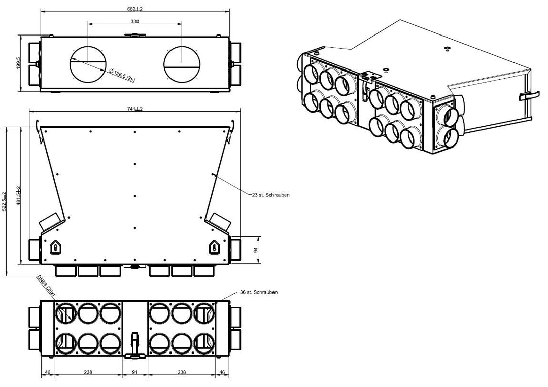 Wolf SD+LV-Modul DN 63 CWL-F-150 Ex -Art.2577841