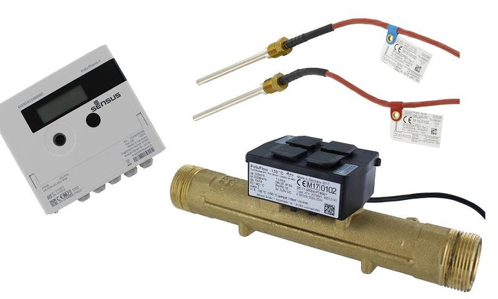 Sensus Kombinierter WMZ PoThF-Set PF130 Qp 3,5 B DN25 L:260 AG1 1/4" PN16 100/6,0 wM-Bus