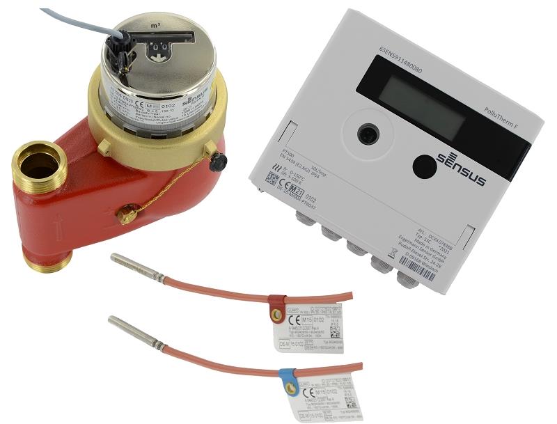 Sensus Kombinierter WMZ PoThF-Set AN130 qp 2,5 B DN20 L:105 S/AG1" PN16 45/5,2 wM-Bus