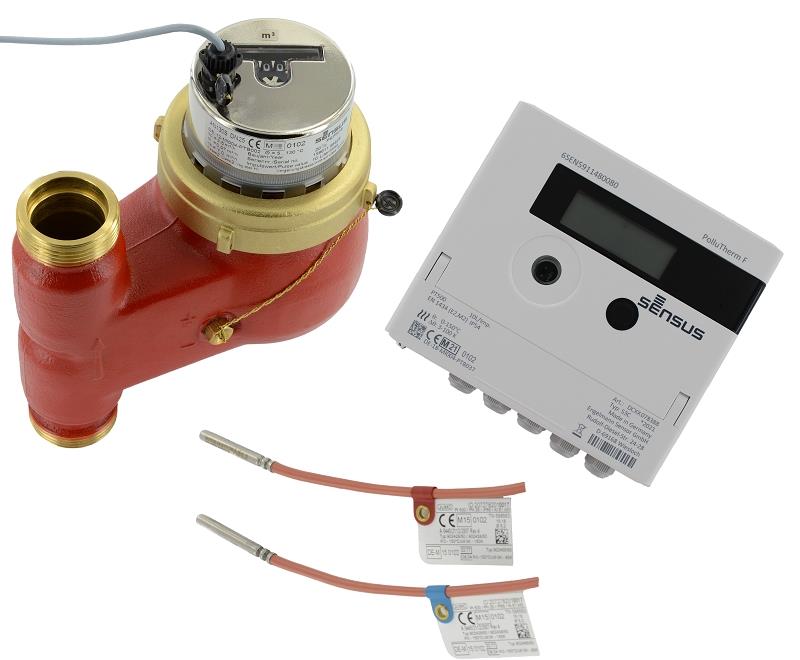 Sensus Kombinierter WMZ PoThF-Set AN130 qp 3,5 B DN25 L:150 S/AG1 1/4" PN16 45/5,2 wM-Bus