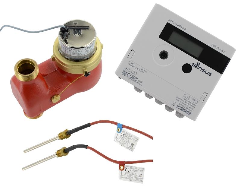 Sensus Kombinierter WMZ PoThF-Set AN130 qp 6 B DN25 L:150 F/AG1 1/4" PN16 100/6,0 wMBus