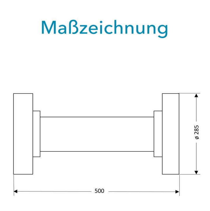 Sensus Kombinierter WMZ/WZ Flanschrohr (FF-Stück) DN150 L:500 FL PN16