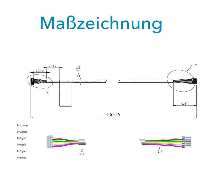 Sensus Kommunikation WMZ Datenkommunikationskabel 3 Impulseingänge für wM-Bus oder M-Bus