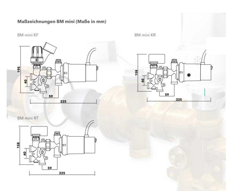 Lowara Beimischer BM mini KF LxBxH: 195x265x90 PN10 max. H:1,4m