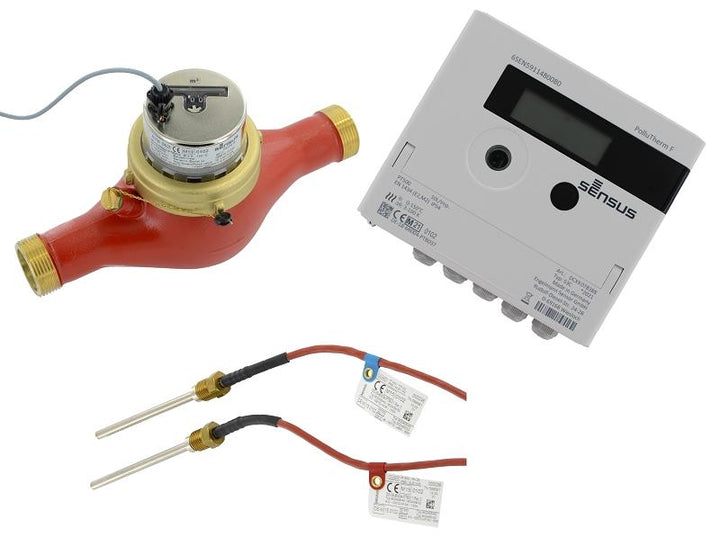 Sensus Kombinierter WMZ PoThF-Set AN130 qp 3,5 B DN25 L:260 H/AG1 1/4" PN16 100/6,0 wMBus