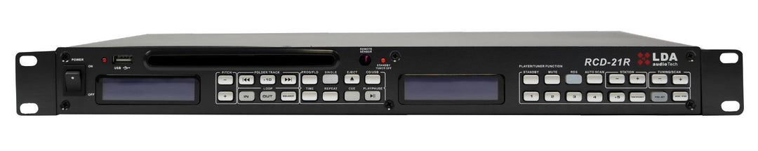 NSC Sicherheitstechnik 19" 1HE- CD-MP3-Player, FM-Tuner- Kombination - Art. S03050-30