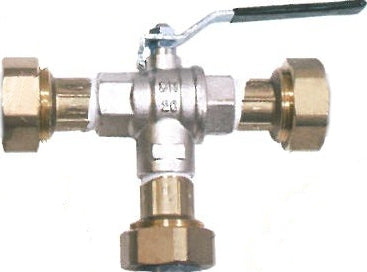 LST-MEP Brandmeldetechnik 3-Wege Kugelhahn Metall 3MKH - Art. 244237