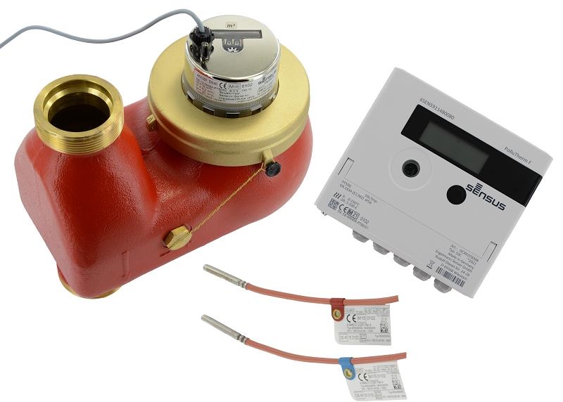 Sensus Kombinierter WMZ PoThF-Set AN130 qp 10 B DN40 L:200 F/AG2" PN16 100/6,0 wM-Bus
