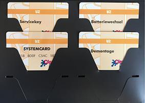ABI-Sicherheitssysteme SYSTEMCARD, Servicekey Mifare - Set bestehend aus 4 Karten - Art. 13236063