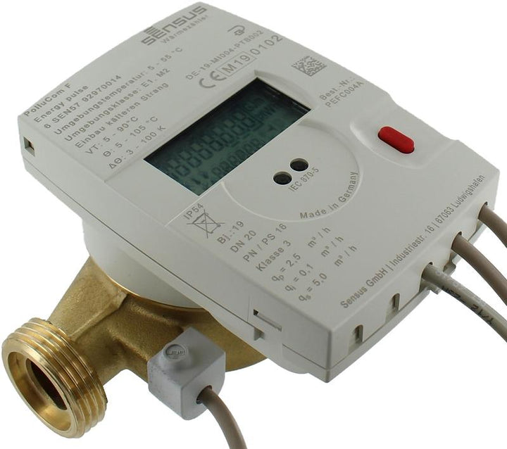 Sensus Kompaktkältezähler WMZ PolluCom F Qp 2,5 B DN20 L:130 AG1" PN16 45/5,2 FZ