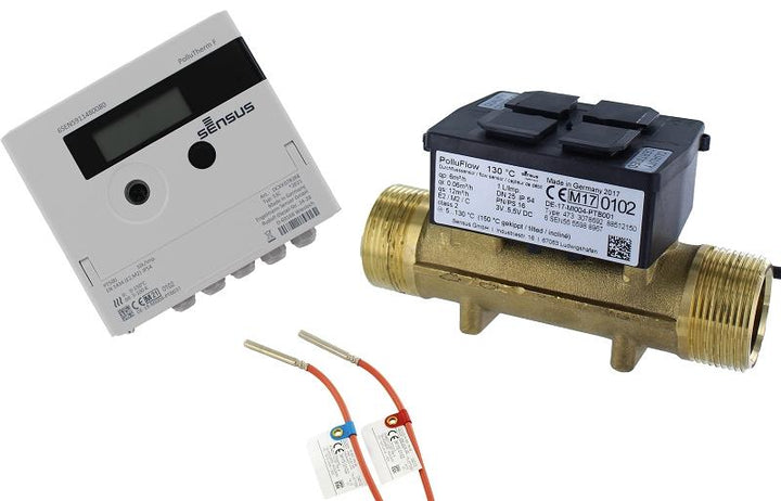 Sensus Kombinierter WMZ PoThF-Set PF130 Qp 3,5 B DN25 L:150 AG1 1/4" PN16 45/5,2 wM-Bus