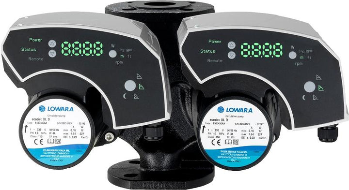 Lowara Hocheffizienzpumpe H-Pumpe ecocirc XLplus D 65-150 F L:340 FL DN65 PN6/10 max. H:15m 48-1090W