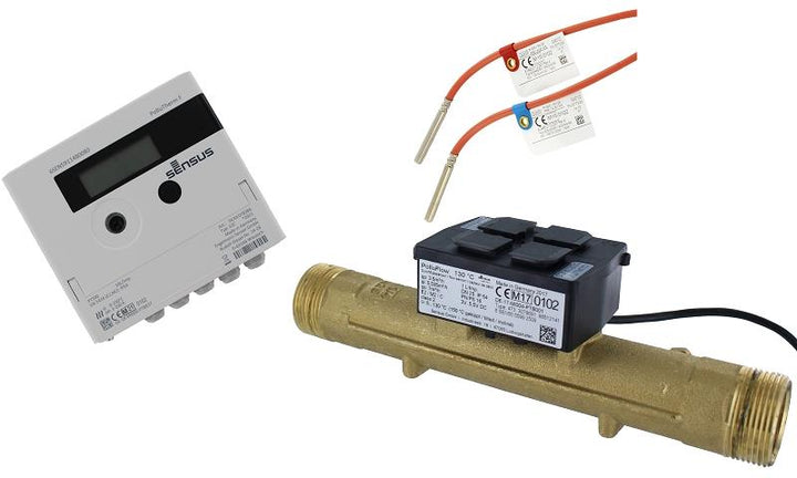 Sensus Kombinierter WMZ PoThF-Set PF130 Qp 3,5 B DN25 L:260 AG1 1/4" PN16 45/5,2 wM-Bus
