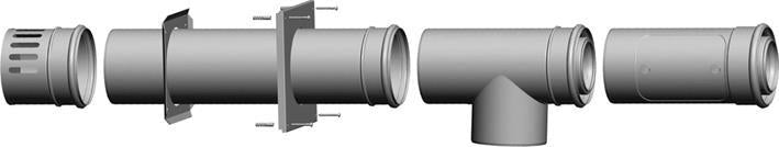 Wolf  Anschluss-Set DN110/160 - C53x/C83x Zuluft DN160, Abgas DN110/160 -Art. 2651557