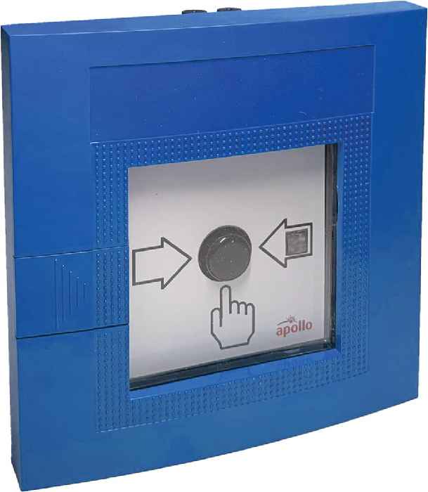 Hertek Intelligenter Handmelder (Kunststoff, blau, IP52, Isolator) - Art. BIM246