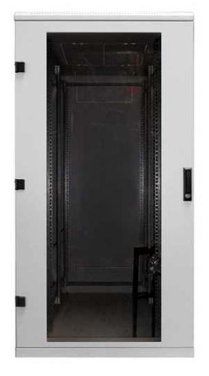 NSC Sicherheitstechnik 19" - ELA - Schrank 32HE, mit Glastür, IP30 - Art. S06030-32