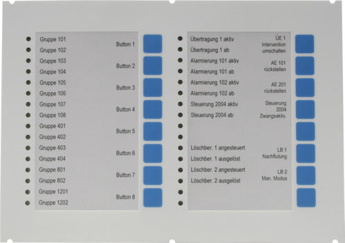 LST-MEP Brandmeldetechnik LED-Tasten-Feld redundant LTFR616-3 - Art. 211144