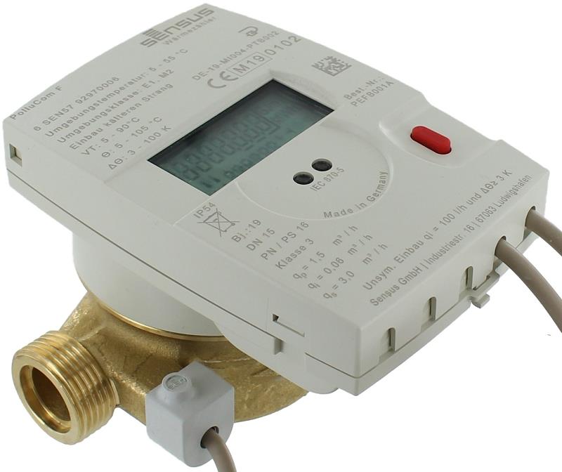 Sensus Kompaktkältezähler WMZ PolluCom F Qp 1,5 B DN15 L:110 AG3/4" PN16 45/5,2