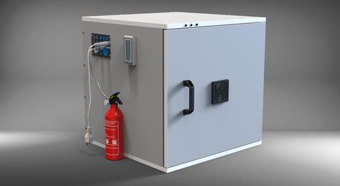 Celsion Brandschutzsysteme GmbH Serie Qube Basis Plus - Sicherheitsgehäuse für Batterien - Art. 