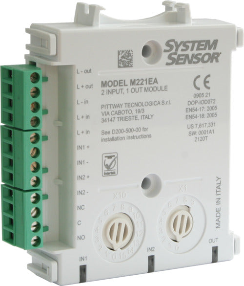 LST-MEP Brandmeldetechnik Modul 2xEingang 1xRel.Ausgang/200API M221EA LS - Art. 249432