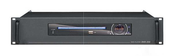 NSC Sicherheitstechnik 19" DVD Player, USB Port, Fernbedienung 2HE - Art. S03055-00