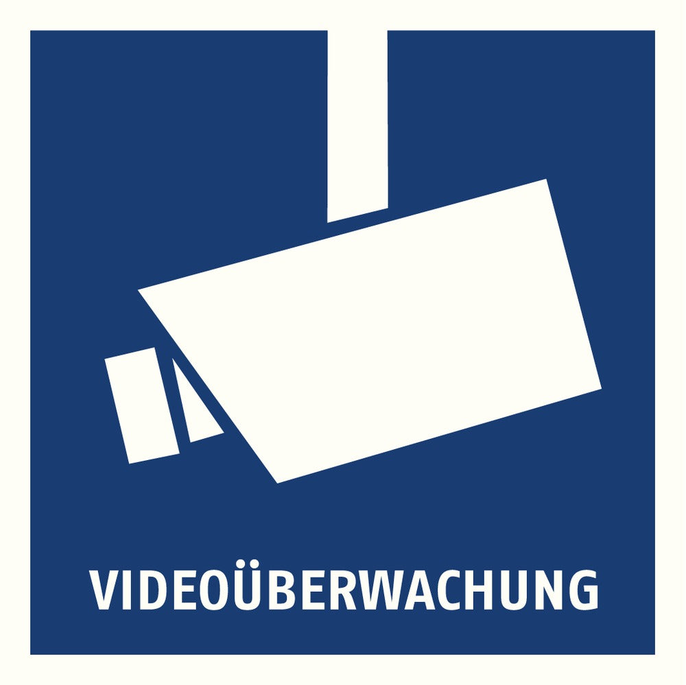 ABUS ABUS AU1500 Warnaufkleber Videoüberwachung 90 x 90 mm - Art. AU1500