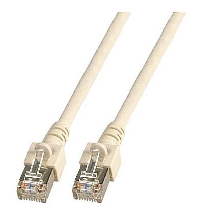 NSC Sicherheitstechnik RJ 45 Patchkabel F/UTP, Cat.5e 1,0 m grau, umspritzt - Art. S06300-01