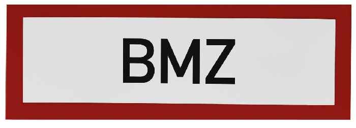 Hertek Hinweisschild BMZ (Klebefolie) - Art. BWP585.1