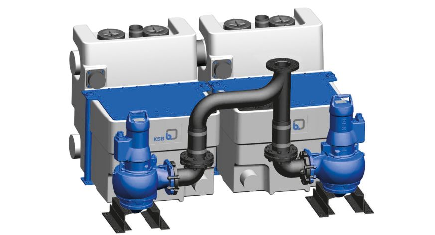 KSB Hebeanlage Compacta UZ15.900 D ohne Rückflusssperre, Steuerung LCB2 - Art. 29131665