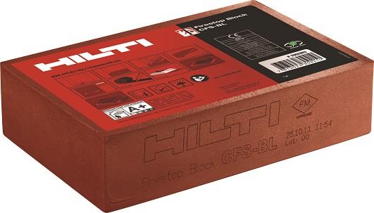 Hilti - Brandschutzsysteme HILTI CFS-BL Brandschutzstein Kabelabschottung EI60-EI120 - Art. 