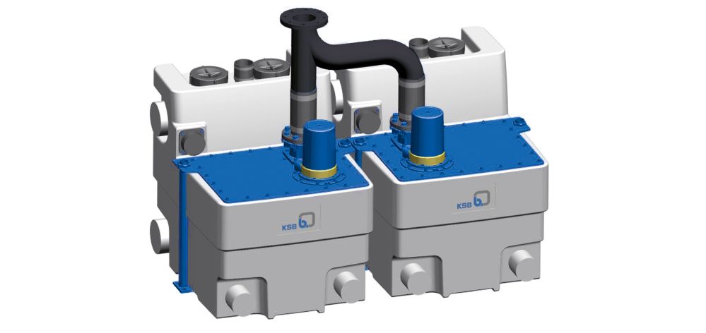 KSB Hebeanlage Compacta UZ 5.900 D mit Rückflusssperre, Steuerung LCB2 - Art. 29131653
