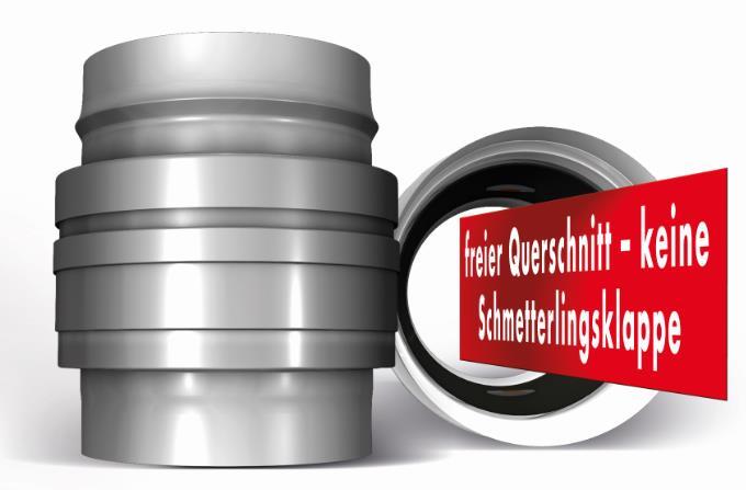Bartholomäus geba AVR Decken- und Schachtwandschott Brandschott DN 80 - Ø 114 mm, L 198 mm - Art. 32080