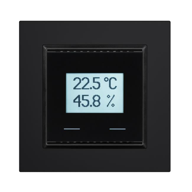 Elsner Elektronik Gebäudeautomation Innenraumsensor KNX TH-UP Touch CH, Tiefschwarz RAL 9005 - Art. 70638