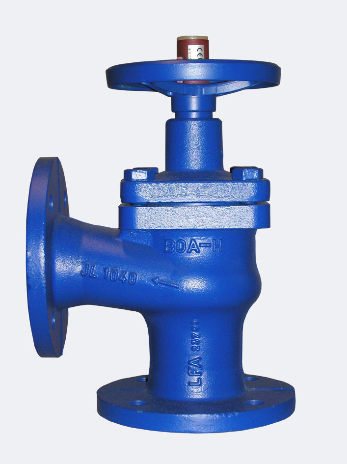 KSB Flanschen-Absperrventil BOA-H Eckform, Drosselkegel, PN16 DN150 - Art. 48874892