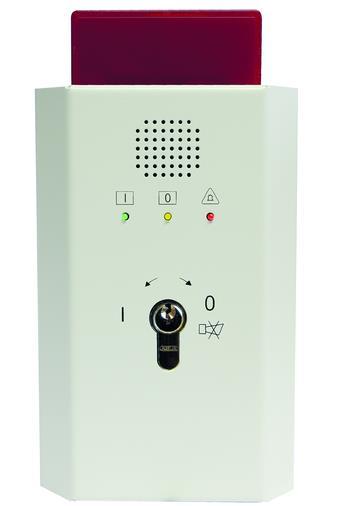 ABI-Sicherheitssysteme Tagalarmgerät TAG 1000 mit opt.Signalg. - 12 V-Ausführung, AP-Metallgehäuse, weiß - Art. 88600002