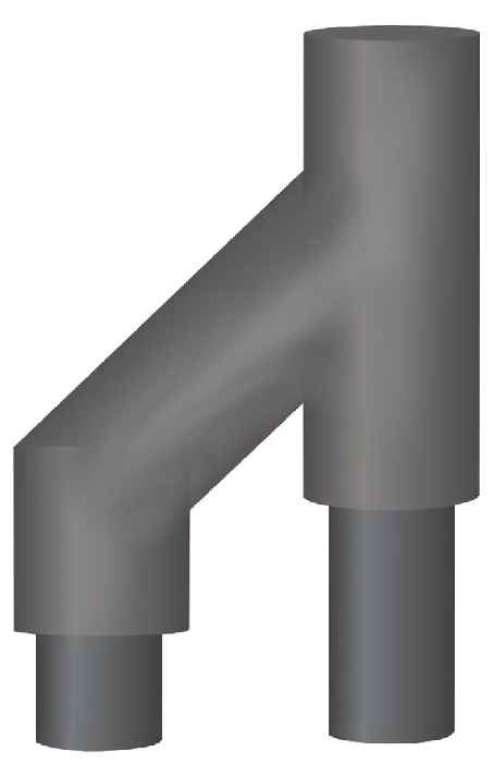 Hertek ABS - Y-Rohradapter (25mm) - Art. BAS846