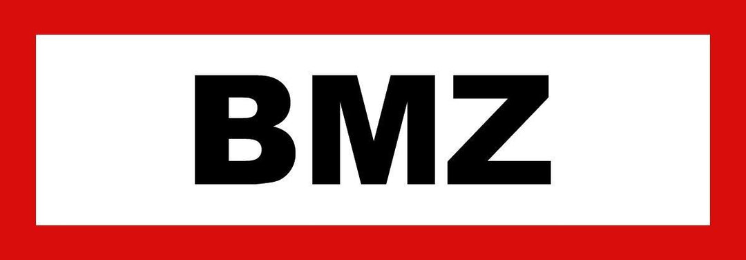 NSC Sicherheitstechnik "BMZ" (groß) nach DIN 4066, Kunststoff - Art. B09400-02
