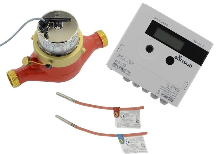 Sensus Kombinierter WMZ PoThF-Set AN130 qp 1,5 B DN20 L:190 H/AG1" PN16 45/5,2 wM-Bus