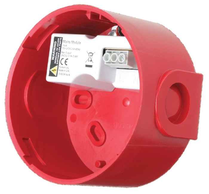 Hertek 230V-Sockel (für Signalgeber, rot, IP65) - Art. BRT645