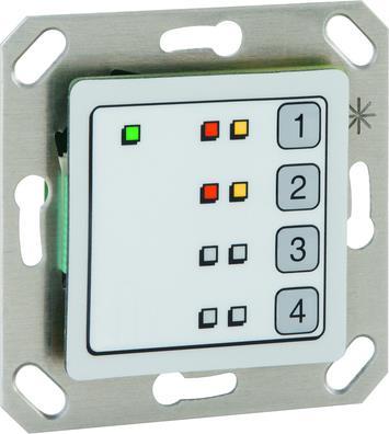 ABI-Sicherheitssysteme LED-Bedienteil BC 04-C - Einbauausführung für Schalterprogramme - Art. 14040050