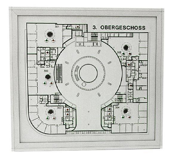 NSC Sicherheitstechnik Tableau - 1.200x1.000x130 mm - Art. B09128-00