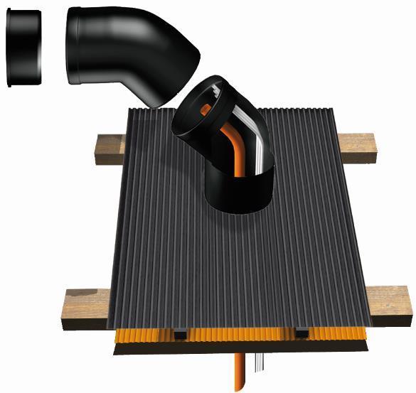 Bartholomäus Steildach Grundelement SDR für Kabel- und Rohrdurchführung - Art. SDR100000R