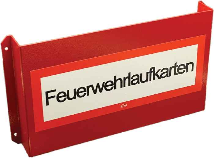 Hertek Feuerwehrlaufkartendepot A4 (für 100 Laufkarten, Metall) - Art. BWP505