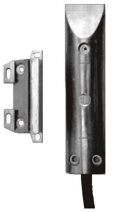 ABI-Sicherheitssysteme Rolltorkontakt 450-TF-2, Kl. B - metallicgrau, 2 m Kabel - Art. 21230