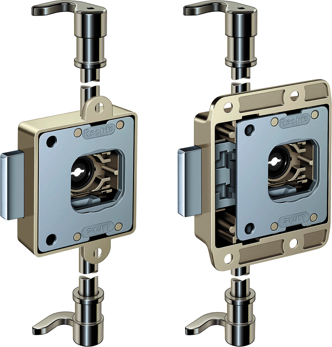 ASSA ABLOY Sicherheitstechnik IKON Möbel- Espagnolette-Verschluss 8660 - Art. IKON 8660, DO=30mm