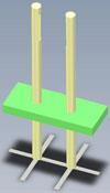 SeTec Standfüße "lang" zu Designstandsäule - Art. B12987