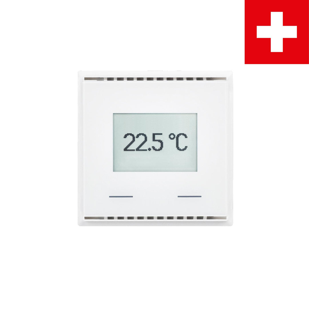 Elsner Elektronik Gebäudeautomation Temperatursensor KNX T-UP Touch CH, Reinweiß RAL 9010 - Art. 70633