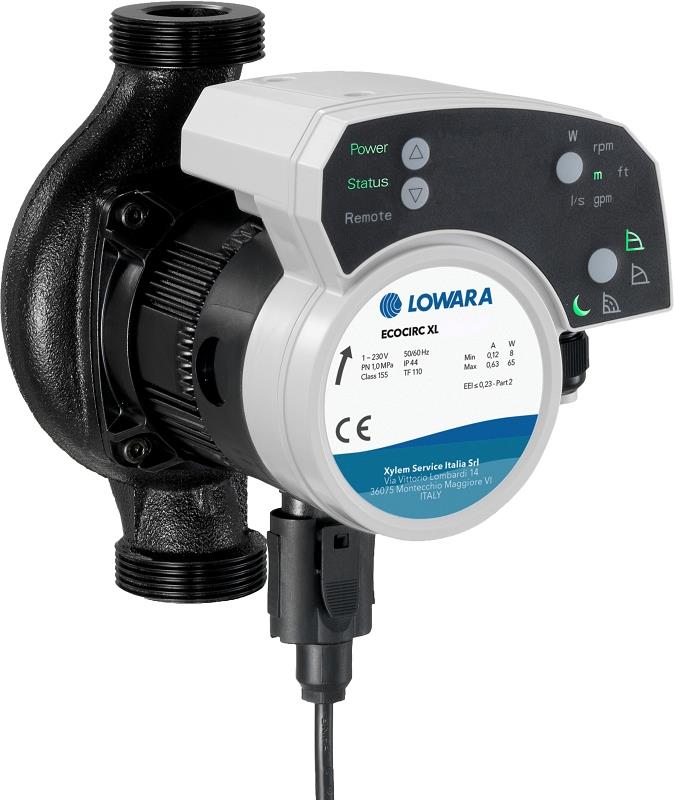 Lowara Hocheffizienzpumpe H-Pumpe ecocirc XL 32-80 L:180 G2" PN10 max. H:8m 18-191W