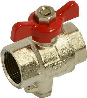 Sensus Kombinierter WMZ Kugelhahn-Set DN25 L:66 IG1" PN16 45/5,2