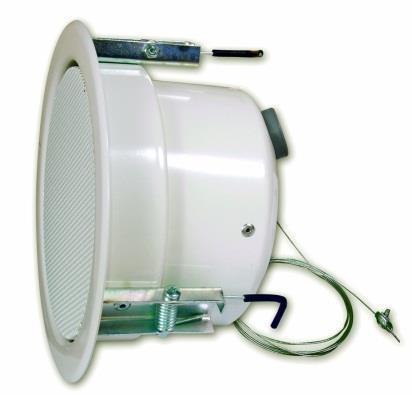 NSC Sicherheitstechnik Decken-Einbaulautsprecher für Sprachalarmierung, 130 mm, 10 Watt - Art. S05570-00